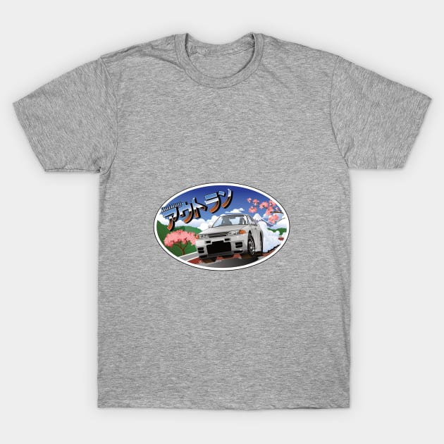 Nissan Skyline R32 Outrun T-Shirt by 8800ag